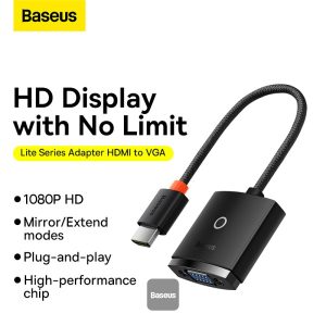 Baseus Lite Series Adapter HDMI to VGA Black