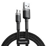 Baseus cafule Cable USB For Micro 2A 3m  Gray+Black