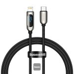 Baseus Display Fast Charging Data Cable Type-C  to IP 20W 2m Black