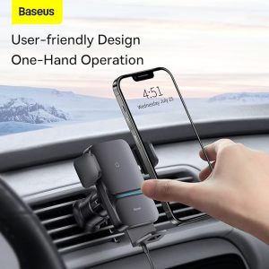 Baseus Wisdom Auto Alignment Car Mount Wireless Charger(QI 15W) (Air Outlet base)