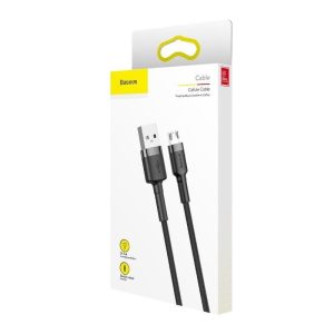 Baseus cafule Cable USB For Micro 2A 3m  Gray+Black