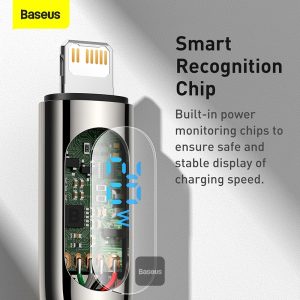 Baseus Display Fast Charging Data Cable Type-C  to IP 20W 2m Black