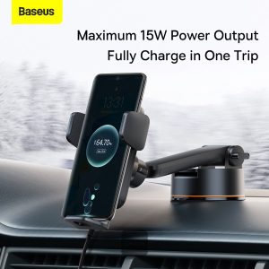 Baseus Qi 15W Wireless Car Phone Charger Holder Bracket Fast Charging Holder