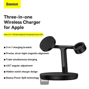 Baseus Swan 3-in-1 Wireless Magnetic Charging Bracket 20W