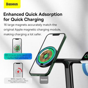 Baseus Swan 3-in-1 Wireless Magnetic Charging Bracket 20W