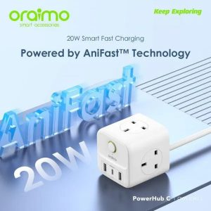 oraimo PowerHub 2 1.5M 6-in-1 Power Cube