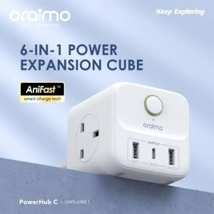 oraimo PowerHub 2 1.5M 6-in-1 Power Cube