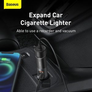 Baseus Share Together Fast Charge Car Charger with Cigarette Lighter Expansion Port U+C 120W