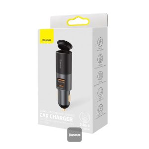 Baseus Share Together Fast Charge Car Charger with Cigarette Lighter Expansion Port U+C 120W