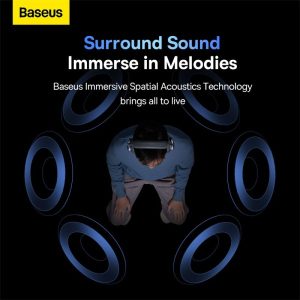 Baseus Bowie H2 Noise-Cancelling Wireless Headphone Bluetooth 5.2 Game Music Over-Ear Headset - Grey