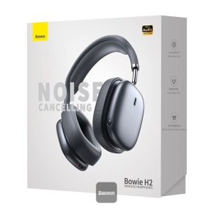 Baseus Bowie H2 Noise-Cancelling Wireless Headphone Bluetooth 5.2 Game Music Over-Ear Headset - Grey