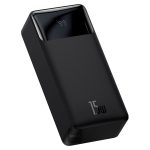 Baseus Bipow Digital Display Power Bank 30000mAh 15W Black Overseas Edition, With Simple Series Charging Cable USB to Micro 25cm Black