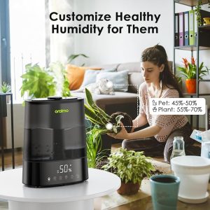 Oraimo Humidifiers 6L Top Fill Cool/Warm Mist Humidifier, Max 700ml/H