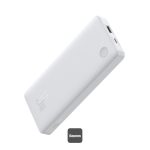 Baseus Airpow Lite 10000mAh Fast Charge Power Bank 15W With Type-C and USB-A Port - White - P100067500213-00