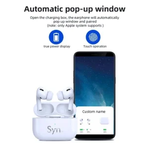 synox i3 pro wireless earphone white