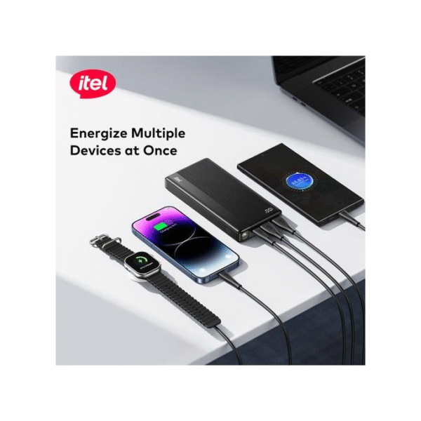 itel PowerPulseⅠ A1480 Power-Bank 30000mAh 22.5W Fast Charging Type-C - Image 3