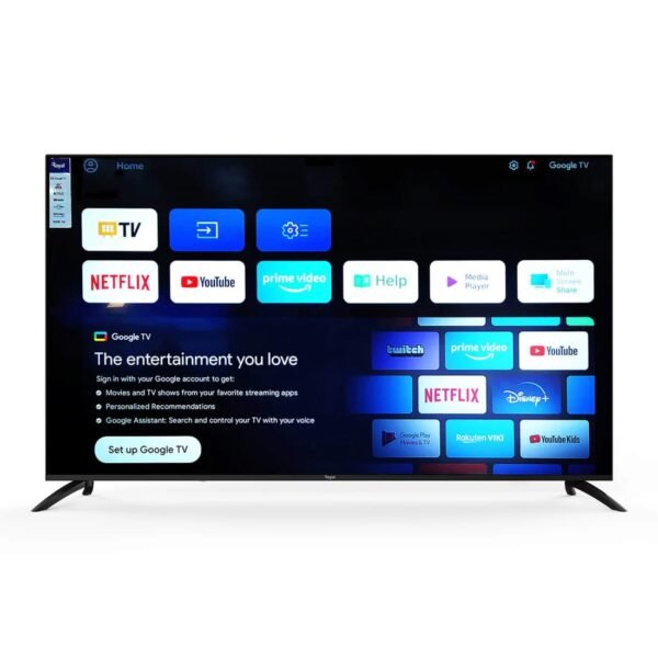 Royal 75 Inch QLED Google TV HDMI, USB, AV, WIFI, Free Bracket - RTV759NC - Image 2