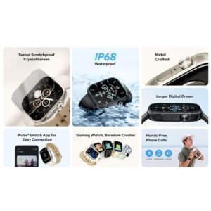 itel Smart Watch ISW-023 2.02" HD Storm Ultra Scratch & Water Proof Black