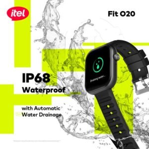 itel Smart Watch Fit O20 2.04" HD Display IP68 AI-Powered Blue