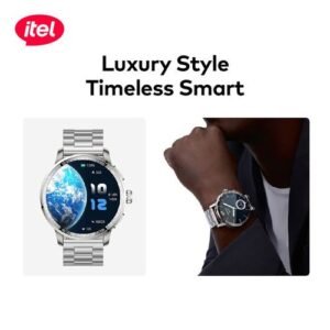 itel Smart Watch Horizon (Chain Strap) + Free Bud Air 3 Earbuds