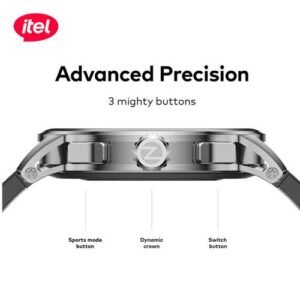 itel Smart Watch Horizon (Chain Strap) + Free Bud Air 3 Earbuds