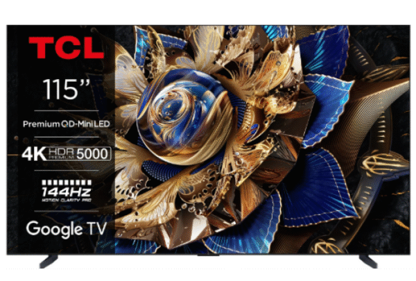 TCL 292 cm (115 inches) X955 Series 4K Ultra HD QD Mini LED Google TV 115X955 Max (Black)