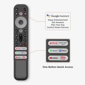 TCL 189 cm 75 inches 4K Ultra HD Smart QD-Mini LED Google TV 75C755 Black