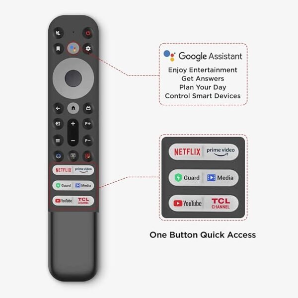 TCL 189 cm 75 inches 4K Ultra HD Smart QD-Mini LED Google TV 75C755 Black - Image 4
