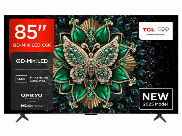 TCL 85 INCHES QD-Mini LED 4K HDR Smart TV 85C6K